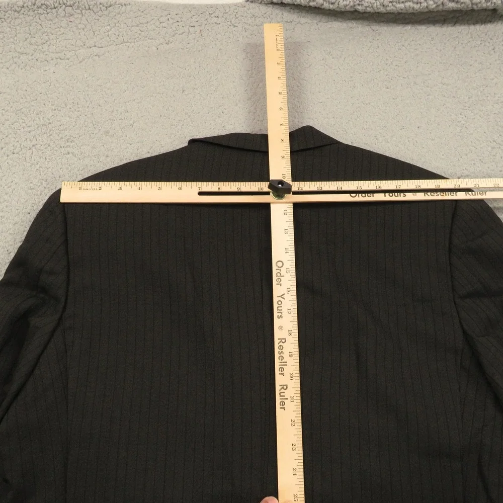 Lubiam Blazer 44R Wool Polyamide Black 3/2 Roll Pinstripe Jacket LBM 1911 Italy
